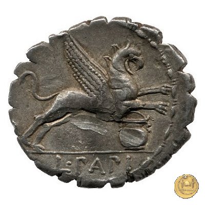 384/1 - denario L. Papius 79 BC (Roma)