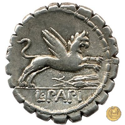 384/1 - denario L. Papius 79 BC (Roma)