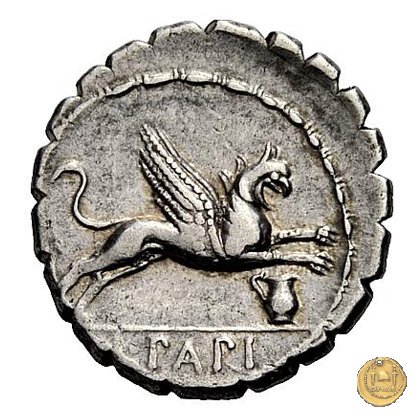 384/1 - denario L. Papius 79 BC (Roma)