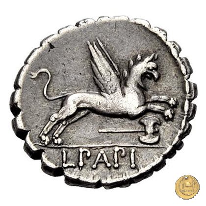 384/1 - denario L. Papius 79 BC (Roma)