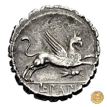 384/1 - denario L. Papius 79 BC (Roma)