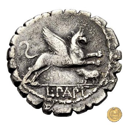 384/1 - denario L. Papius 79 BC (Roma)