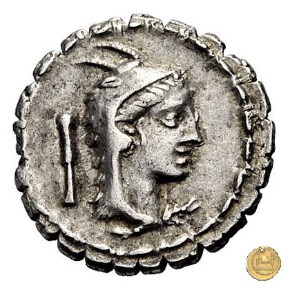 384/1 - denario L. Papius 79 BC (Roma)