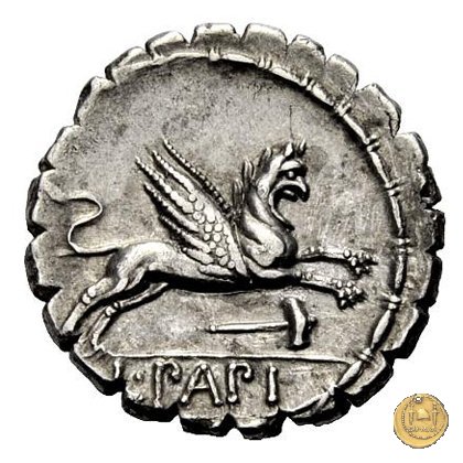 384/1 - denario L. Papius 79 BC (Roma)