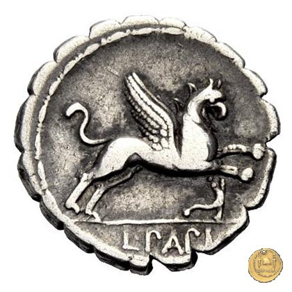 384/1 - denario L. Papius 79 BC (Roma)