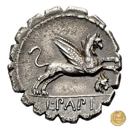 384/1 - denario L. Papius 79 BC (Roma)