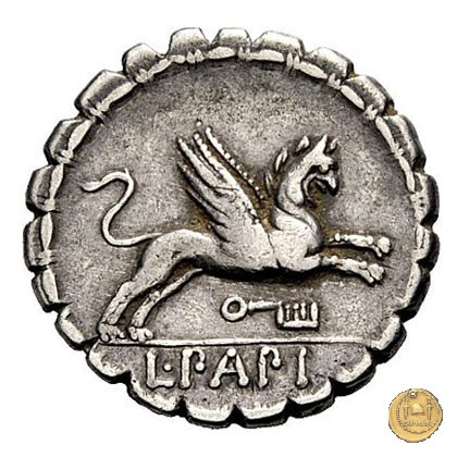 384/1 - denario L. Papius 79 BC (Roma)