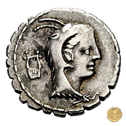 384/1 - denario L. Papius 79 BC (Roma)