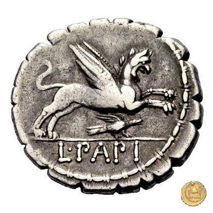 384/1 - denario L. Papius 79 BC (Roma)