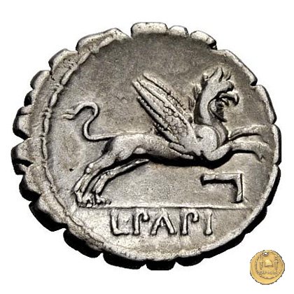 384/1 - denario L. Papius 79 BC (Roma)