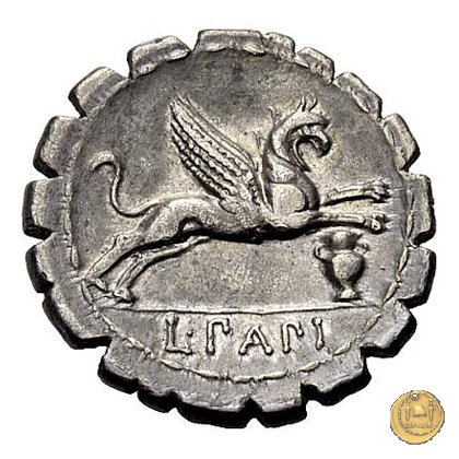 384/1 - denario L. Papius 79 BC (Roma)