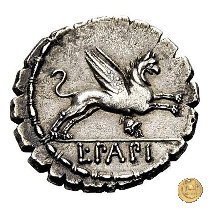 384/1 - denario L. Papius 79 BC (Roma)