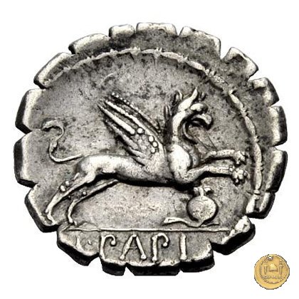 384/1 - denario L. Papius 79 BC (Roma)