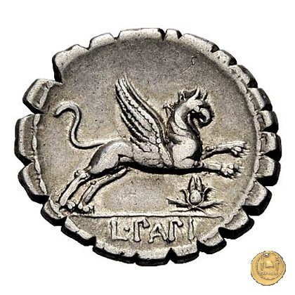 384/1 - denario L. Papius 79 BC (Roma)