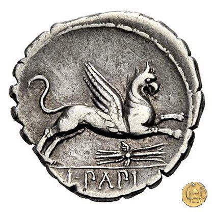 384/1 - denario L. Papius 79 BC (Roma)