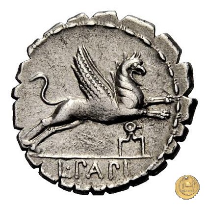 384/1 - denario L. Papius 79 BC (Roma)