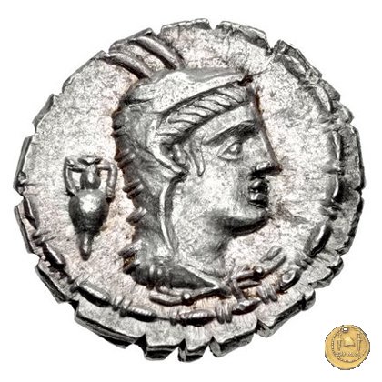 384/1 - denario L. Papius 79 BC (Roma)