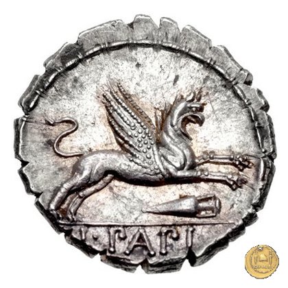 384/1 - denario L. Papius 79 BC (Roma)