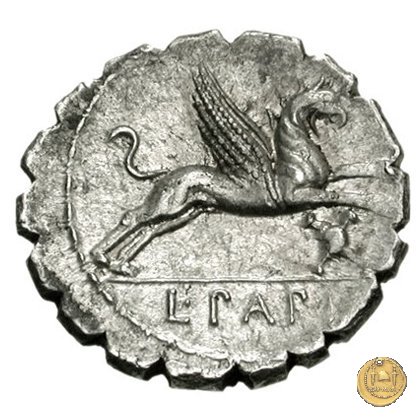 384/1 - denario L. Papius 79 BC (Roma)