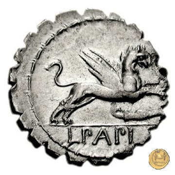 384/1 - denario L. Papius 79 BC (Roma)