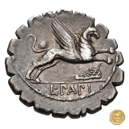 384/1 - denario L. Papius 79 BC (Roma)