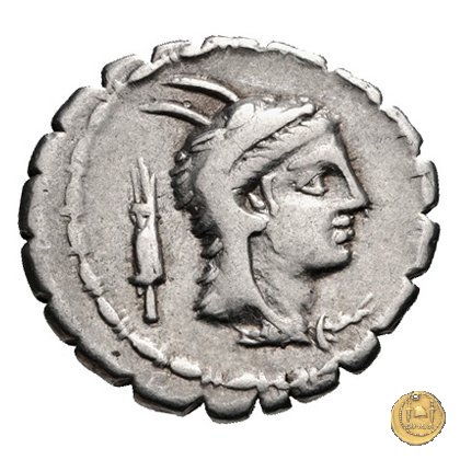 384/1 - denario L. Papius 79 BC (Roma)