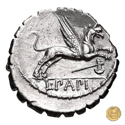 384/1 - denario L. Papius 79 BC (Roma)