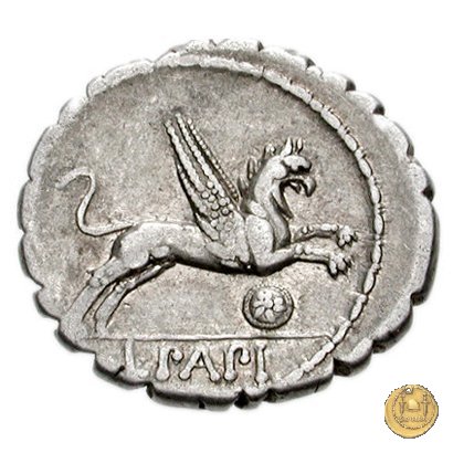 384/1 - denario L. Papius 79 BC (Roma)