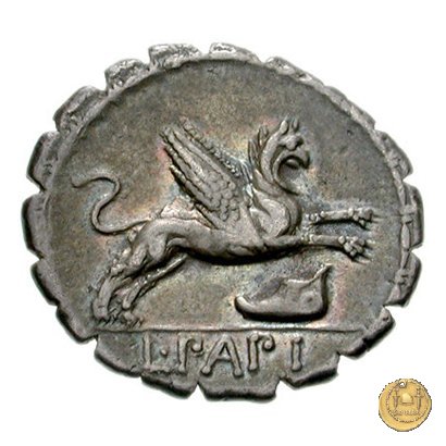 384/1 - denario L. Papius 79 BC (Roma)