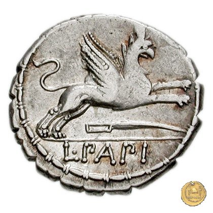 384/1 - denario L. Papius 79 BC (Roma)