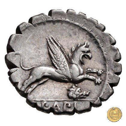 384/1 - denario L. Papius 79 BC (Roma)