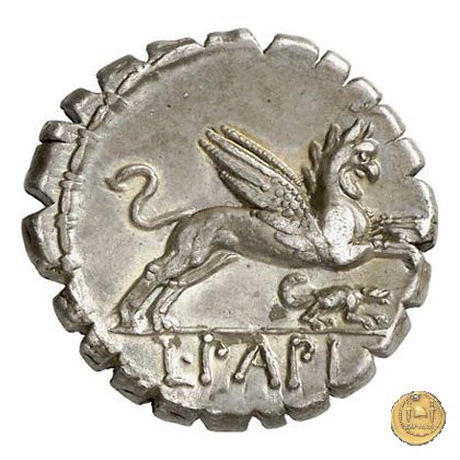 384/1 - denario L. Papius 79 BC (Roma)