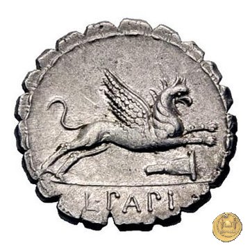 384/1 - denario L. Papius 79 BC (Roma)