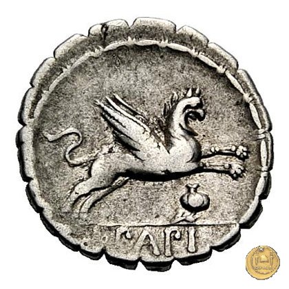 384/1 - denario L. Papius 79 BC (Roma)