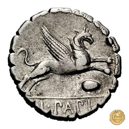 384/1 - denario L. Papius 79 BC (Roma)