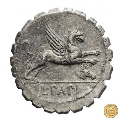 384/1 - denario L. Papius 79 BC (Roma)