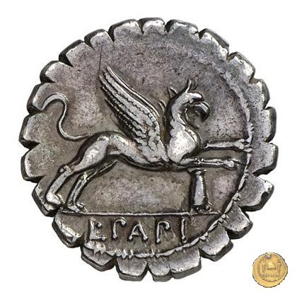 384/1 - denario L. Papius 79 BC (Roma)