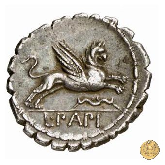 384/1 - denario L. Papius 79 BC (Roma)