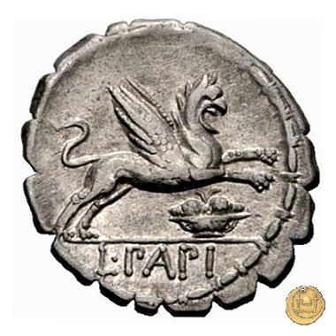 384/1 - denario L. Papius 79 BC (Roma)