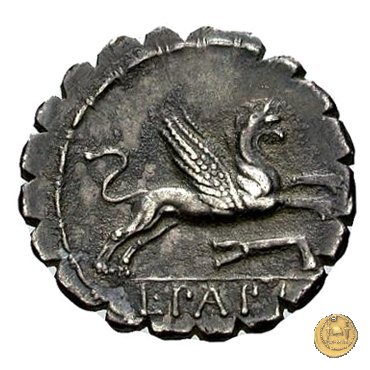 384/1 - denario L. Papius 79 BC (Roma)