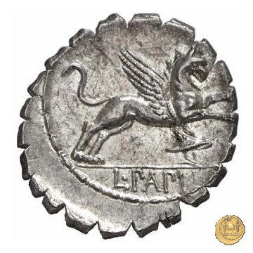 384/1 - denario L. Papius 79 BC (Roma)