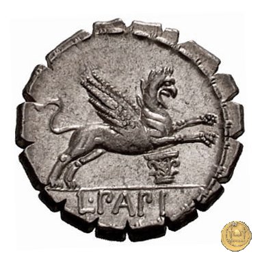 384/1 - denario L. Papius 79 BC (Roma)