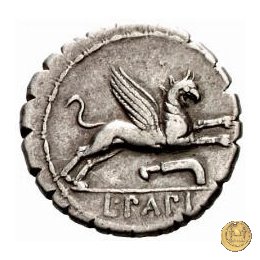 384/1 - denario L. Papius 79 BC (Roma)