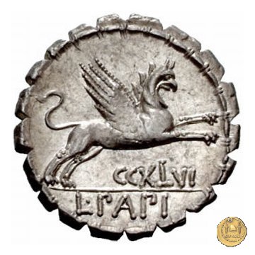 384/1 - denario L. Papius 79 BC (Roma)