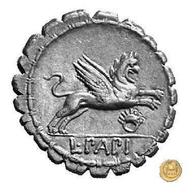 384/1 - denario L. Papius 79 BC (Roma)