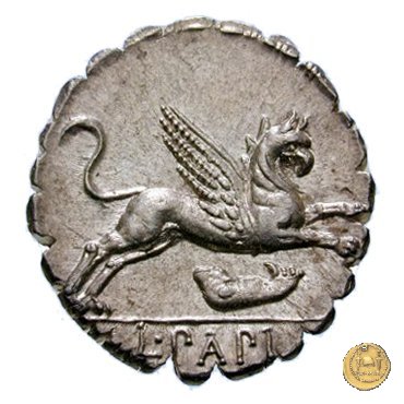 384/1 - denario L. Papius 79 BC (Roma)