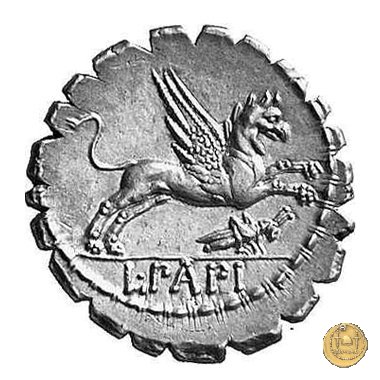 384/1 - denario L. Papius 79 BC (Roma)