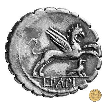 384/1 - denario L. Papius 79 BC (Roma)