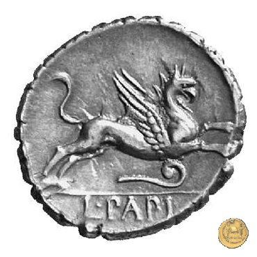 384/1 - denario L. Papius 79 BC (Roma)