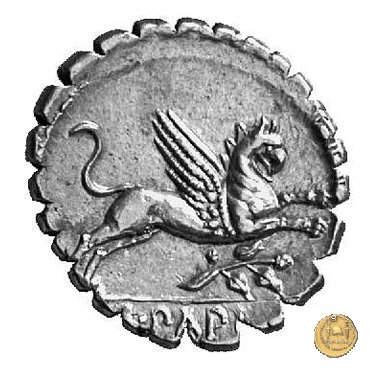 384/1 - denario L. Papius 79 BC (Roma)